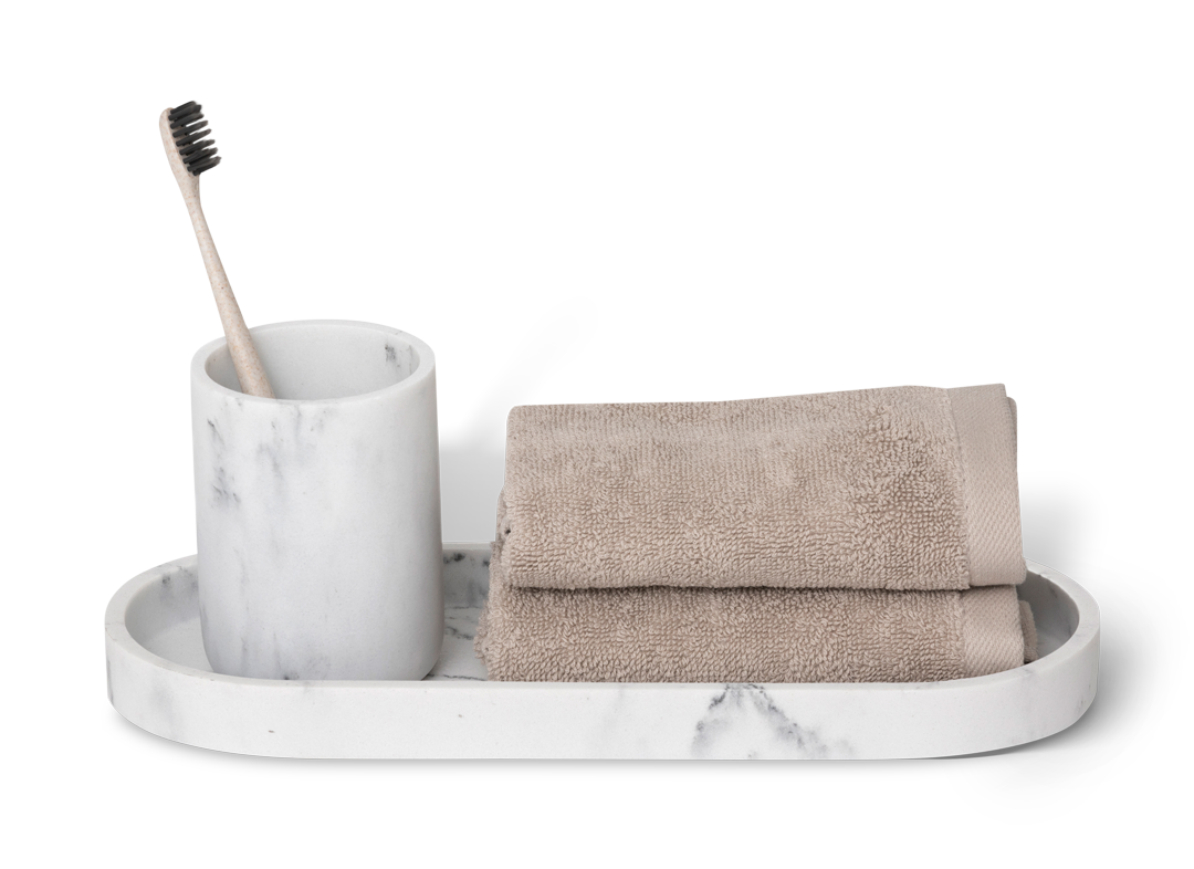 Azul Amenity tray M White Marble - Accessories - Bentley